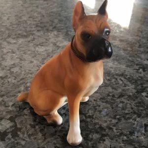 Boxer ceramic figurine